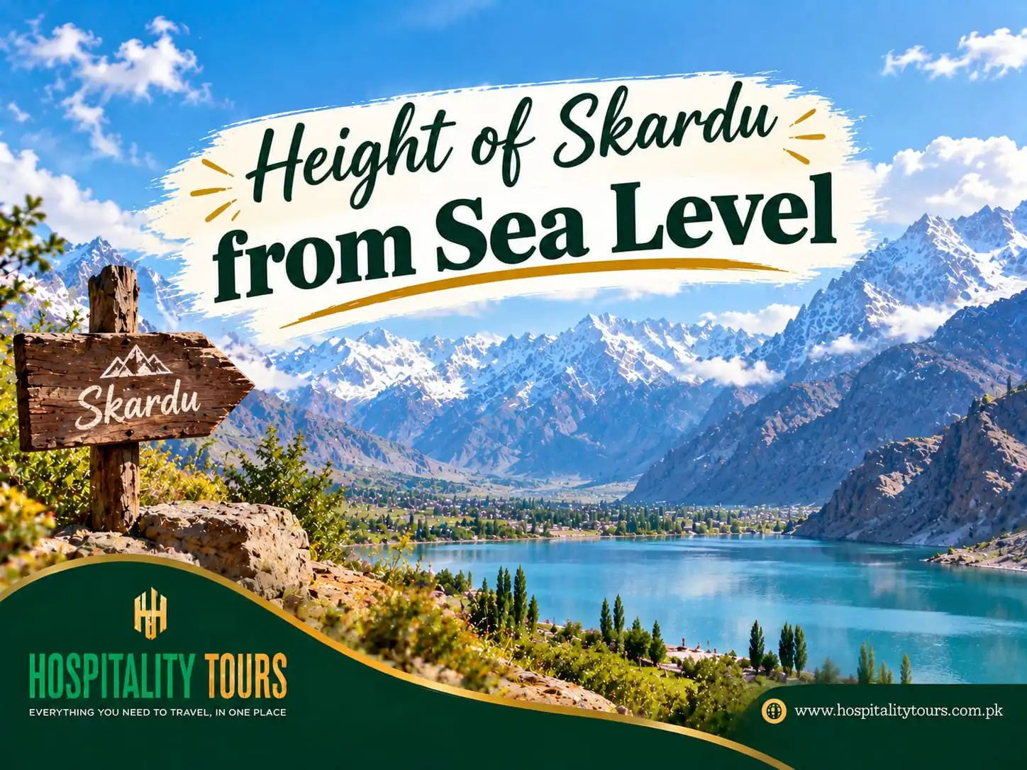 Height of Skardu from Sea Level 